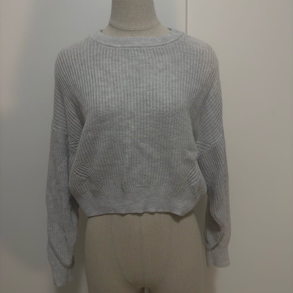 Garage Light Gray Women's Crew Neck Sweater